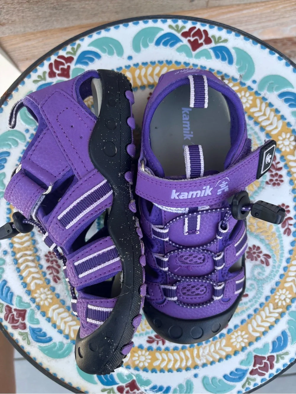 Kamik Kids Purple Closed-Toe Sport Sandals